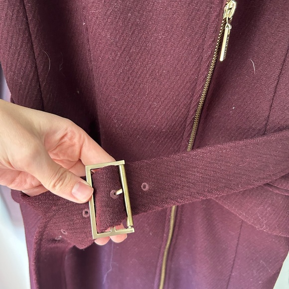 Cole Haan Signature Wool Belted Duffle Coat winter holiday women’s size 6 - Picture 9 of 9